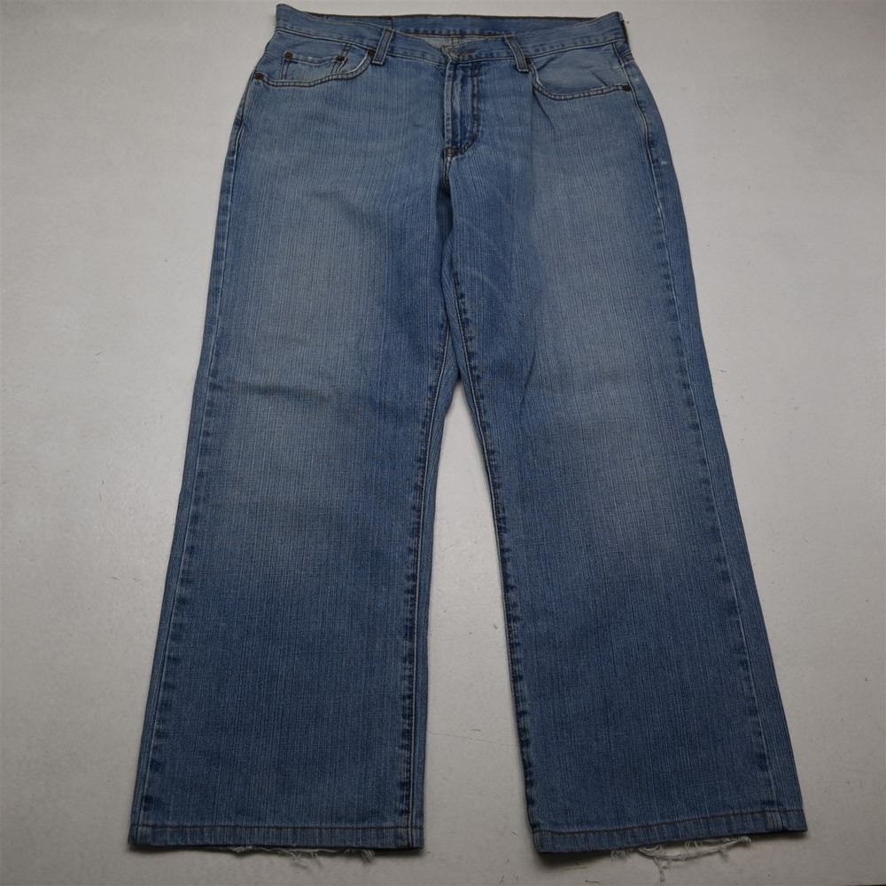 Lucky Brand 34x30‎ Light 100% Cotton Denim Classic Boot Leg Mens Jeans